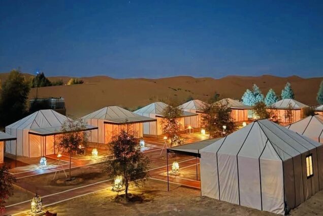 Excursión de 3 días Marrakech a Cascadas de Ouzoud y Desierto