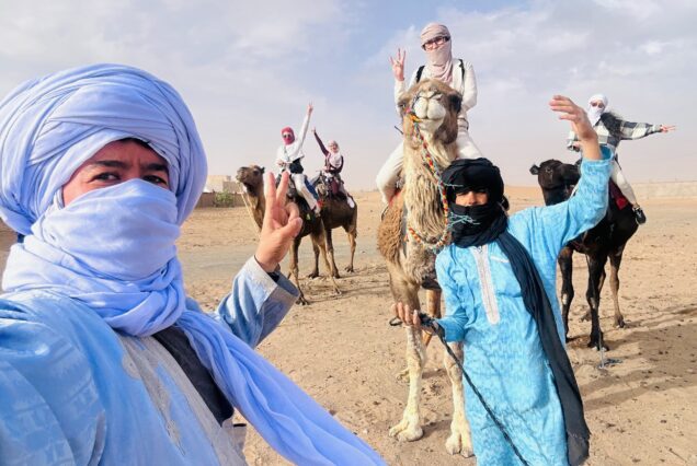 Excursión de 3 días Marrakech a Cascadas de Ouzoud y Desierto