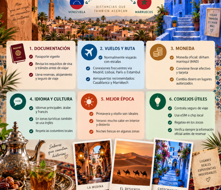 Viajar a Marruecos desde Venezuela | Tours y Circuitos