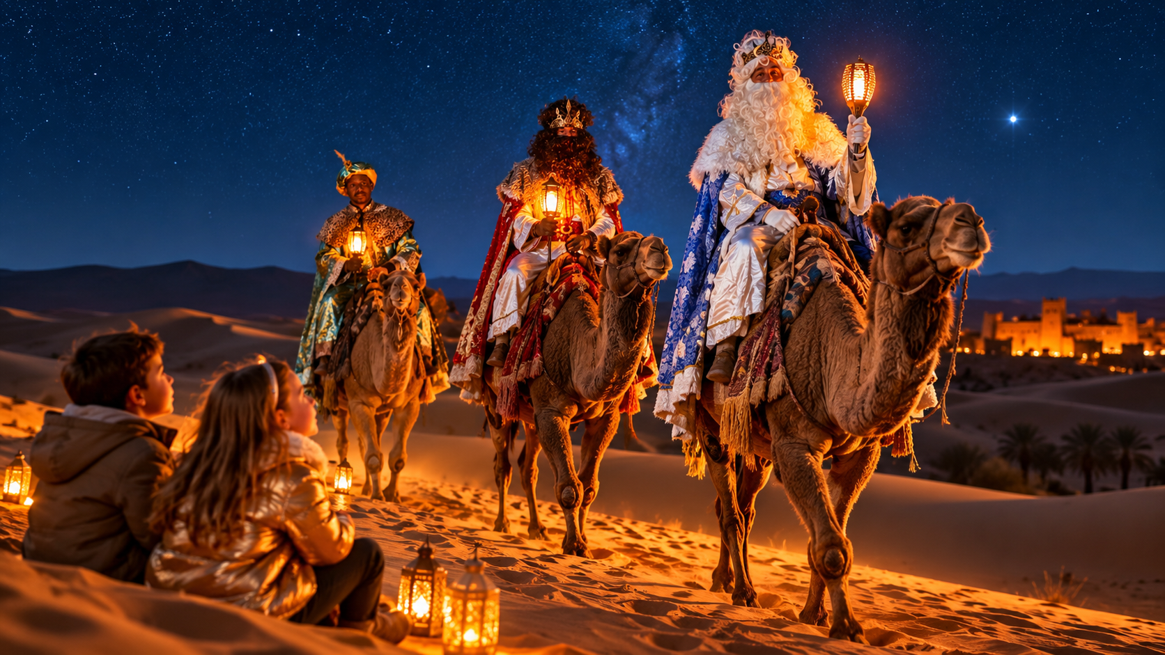 Tour en GRUPO para Reyes Magos en familia con niños al desierto de Marruecos