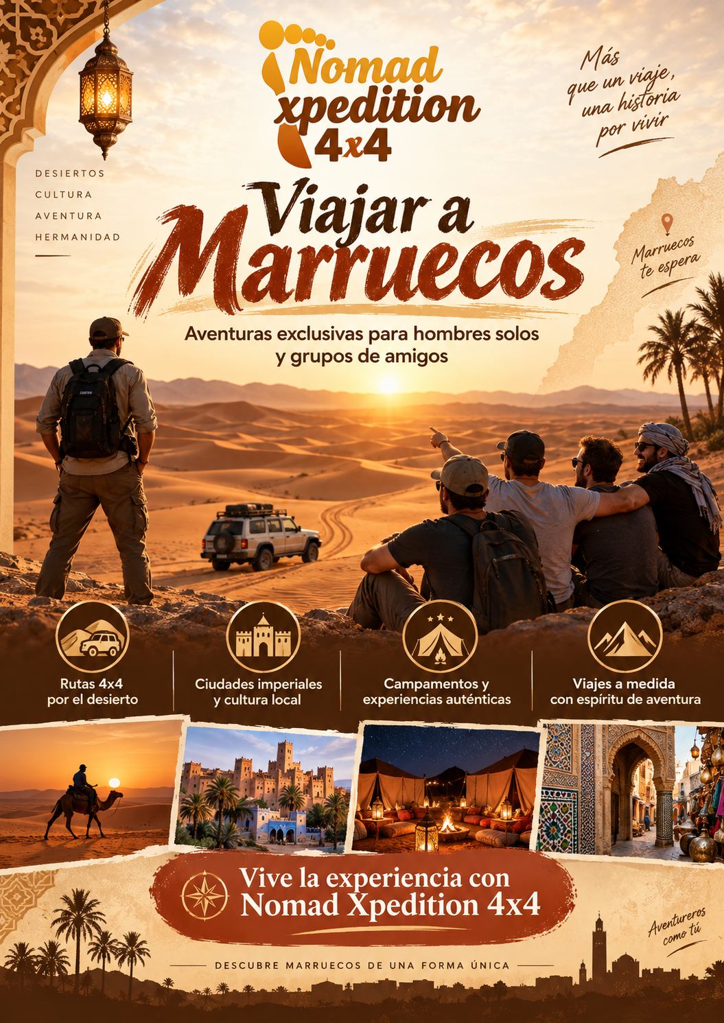 Viajar a Marruecos para hombres solos y amigos