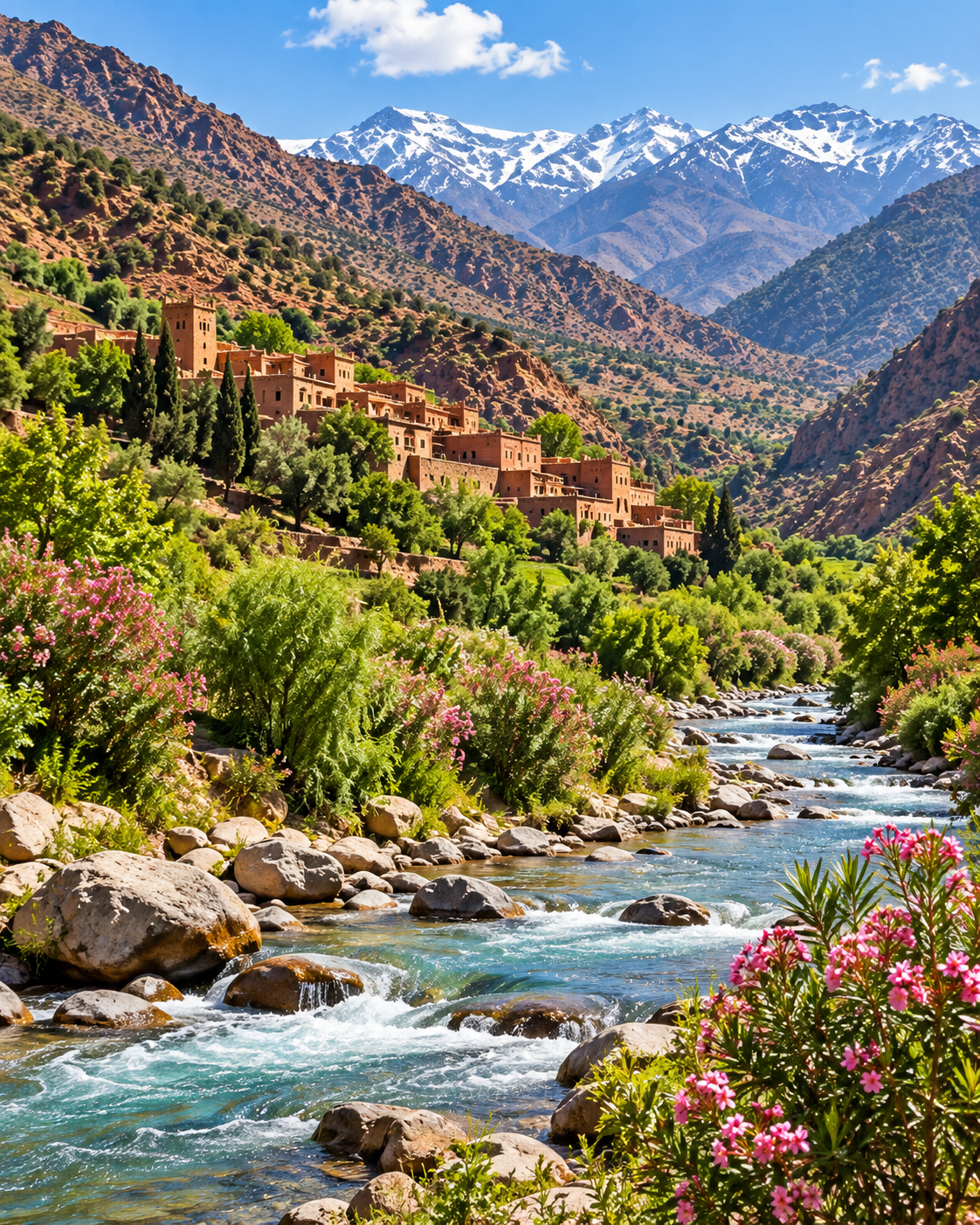 Excursión a las Montañas del Atlas y los 3 Valles desde Marrakech