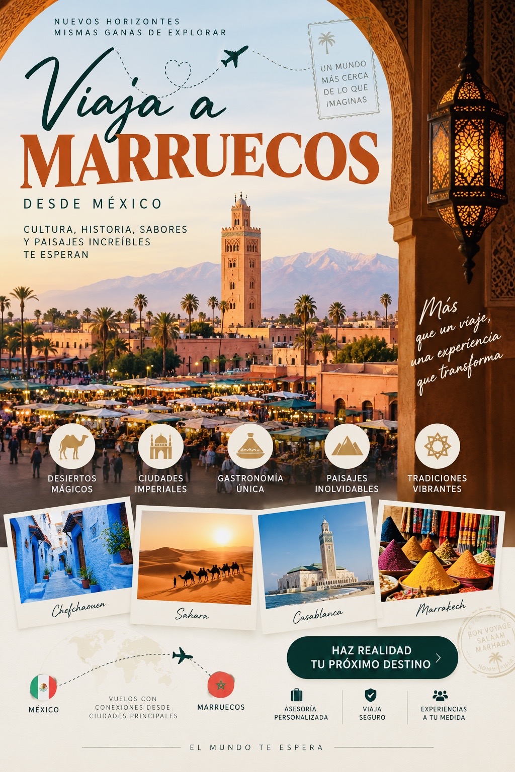 Viajar a Marruecos desde México