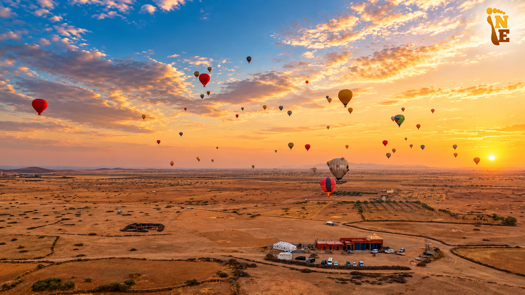 Paseo en Globo Aerostático en el Desierto de Marrakech Amanecer