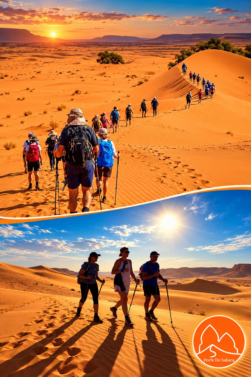 Senderismo y trekking: descubre el Sáhara paso a paso en el desierto de Ouzina