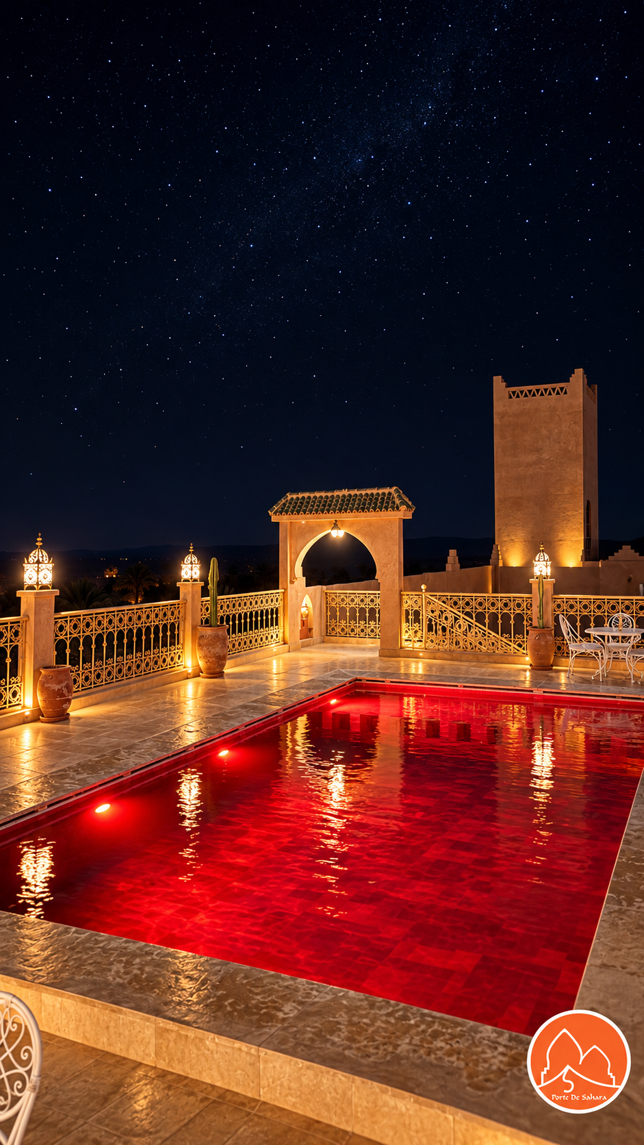 Hotel Piscina en el Desierto de Ouzina