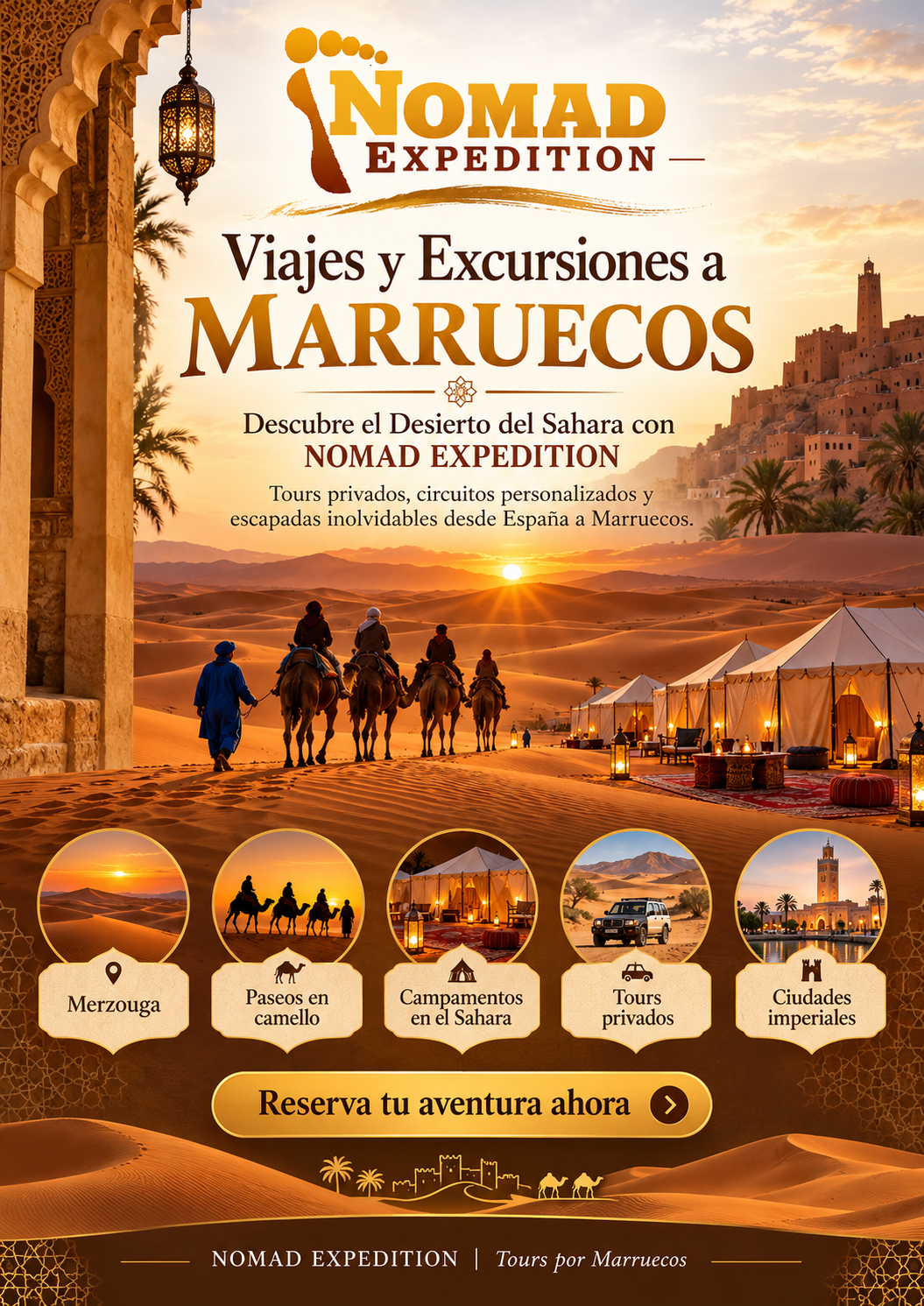 Excursiones al desierto del Sahara de Merzouga desde España