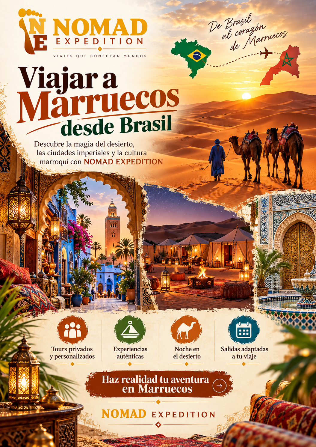 Viajes desde Brasil a Marruecos y al Desierto del Sahara