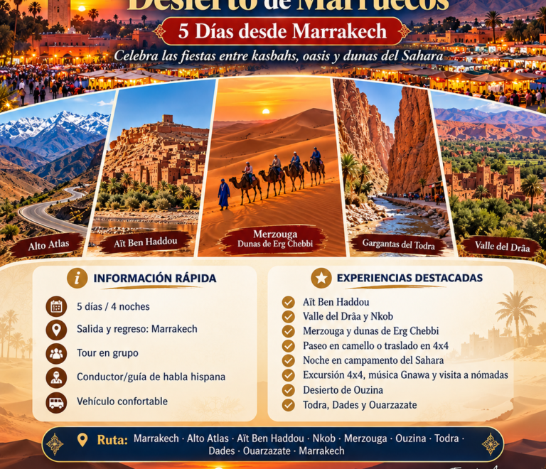 Tour de Navidad y Fin de Año en el Desierto de Marruecos