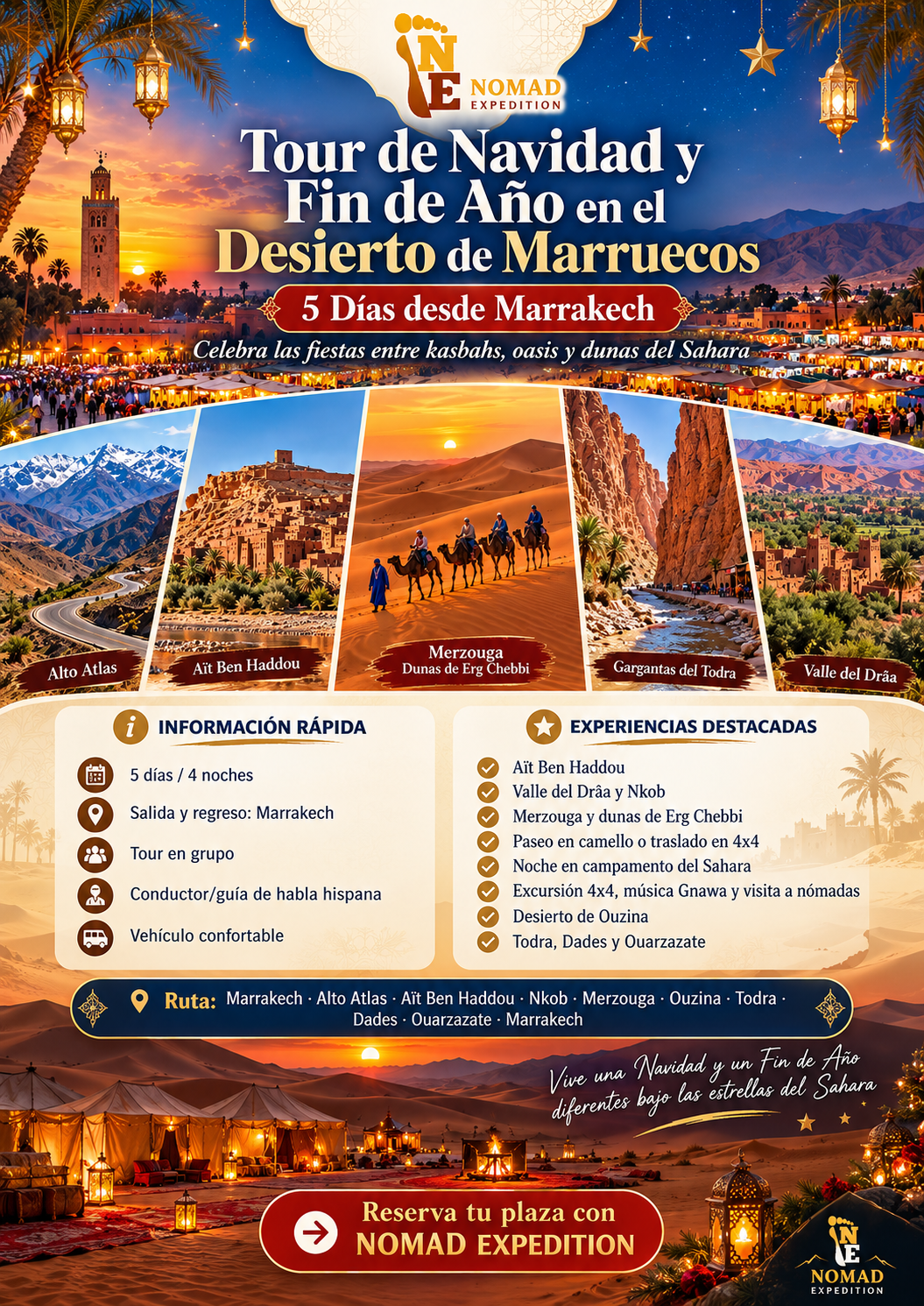 Tour de Navidad y Fin de Año en el Desierto de Marruecos