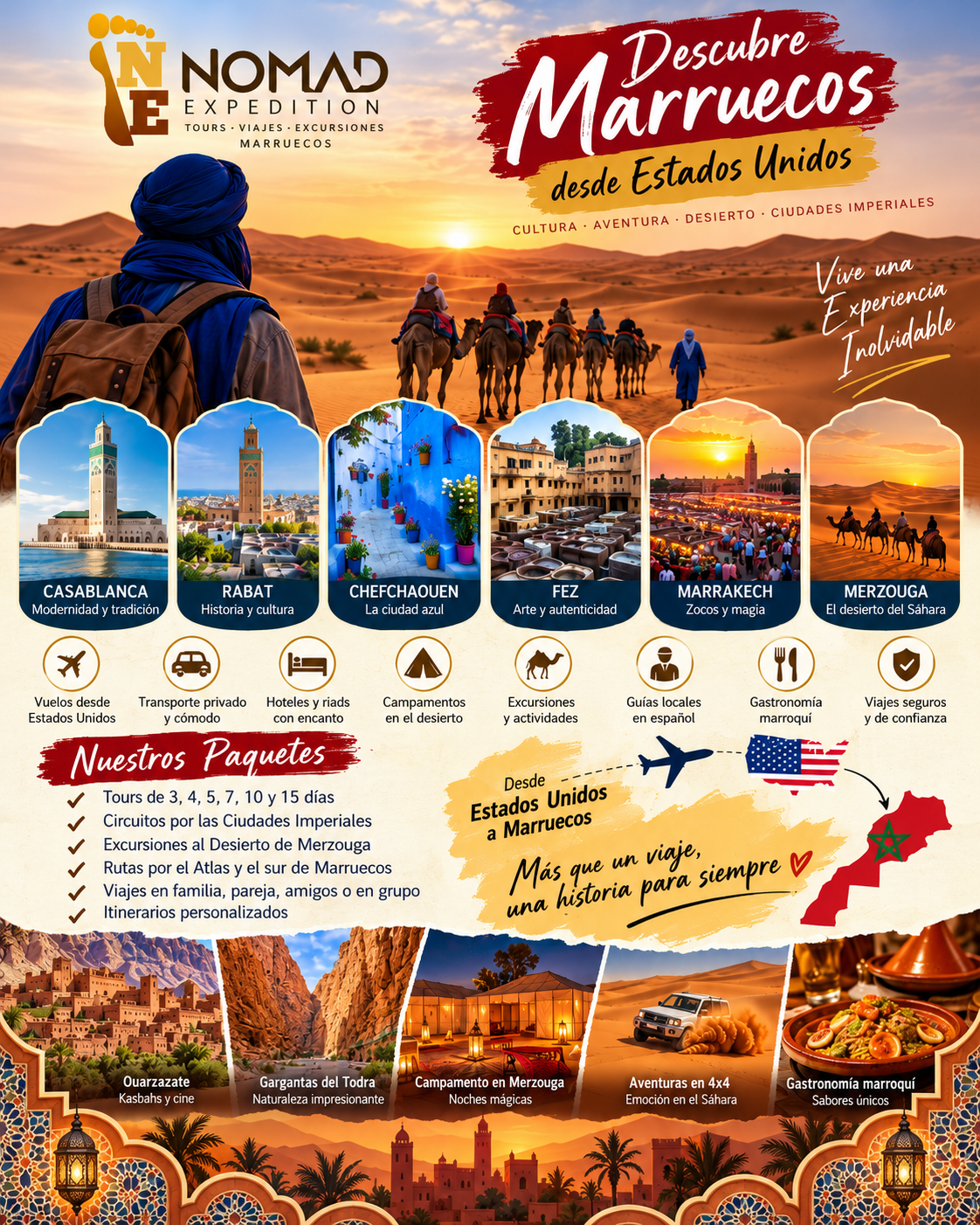 Excursiones a Marruecos desde Estados Unidos