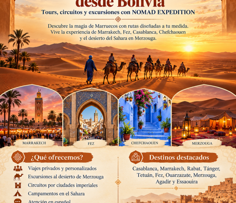 Circuitos por Marruecos desde Bolivia